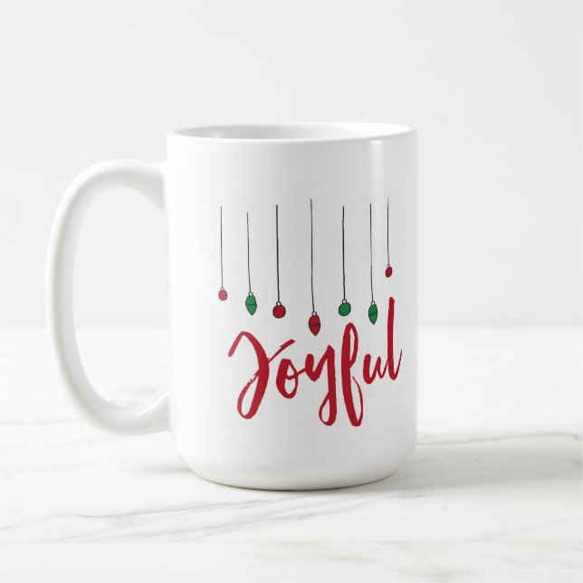 Frohe Verzierungs-Tasse Tasse (Links)