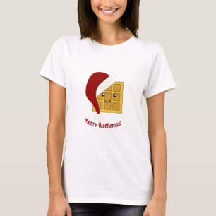 Frohe Wafflemas WeihnachtsWaffel T-Shirt