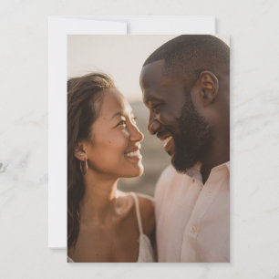 Frohe Warme Realistische Foto Einladung