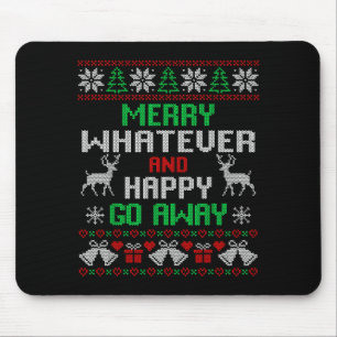 Frohe Wasauchimmer Und Glückliches Lustiges Weihna Mousepad