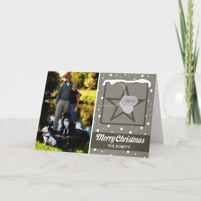 Frohe Weihnacht-Armee-Art Feiertagskarte (Vorderseite)