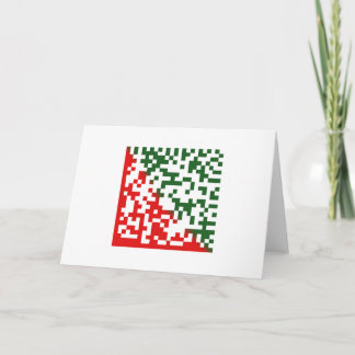 Frohe Weihnacht-Barcode Feiertagskarte