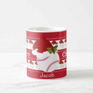 Frohe Weihnacht-Baseball Kaffeetasse