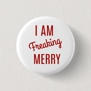 Frohe Weihnacht-Button Button