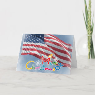 Frohe Weihnacht-entfaltete Feiertags-Karte Feiertagskarte