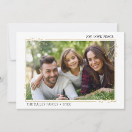 Frohe Weihnacht-Foto-moderne Feiertags-Gruß-Karte Feiertagskarte