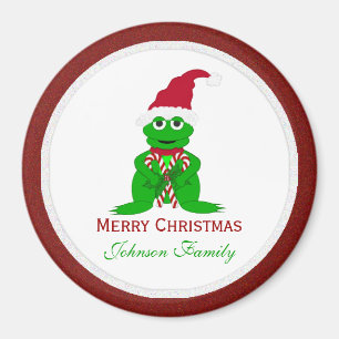 Frohe Weihnacht-Frosch-Magnet Magnet