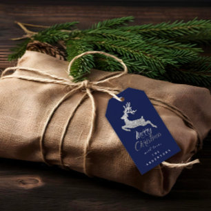 Frohe Weihnacht-Geschenk Script silbernes Geschenkanhänger