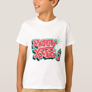 Frohe Weihnacht-Graffiti T-Shirt