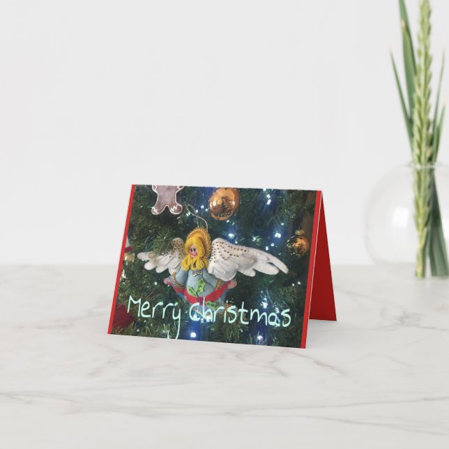 FROHE WEIHNACHT-GUTEN RUTSCH INS NEUE KARTE (Vorderseite)