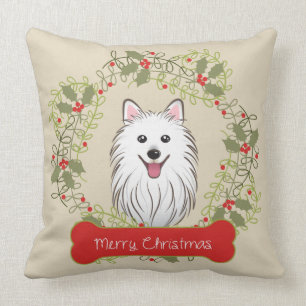 Frohe Weihnacht-Hundezucht Kissen