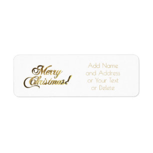 Frohe Weihnacht-Imitat-Goldfolien-TypografieChic