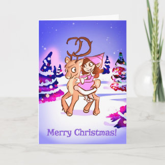 Frohe Weihnacht-Karte Feiertagskarte