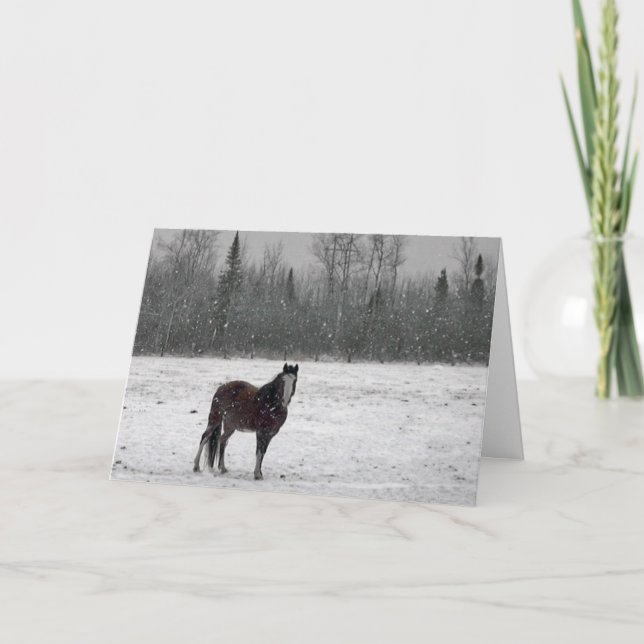 Frohe Weihnacht-Karte Feiertagskarte (Vorderseite)