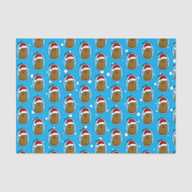 Frohe Weihnacht Kartoffel Seidenpapier (Vorderseite)