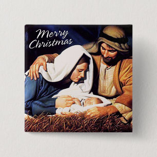 Frohe Weihnacht-Knopf Button