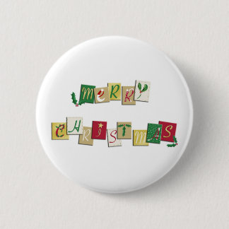 Frohe Weihnacht-Knopf Button