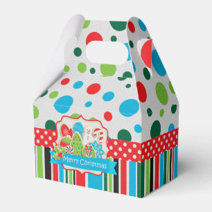 Frohe Weihnacht-Plätzchen-Giebelkasten Geschenkschachtel