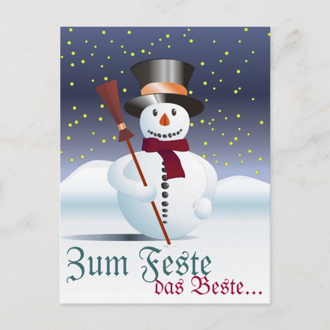 Frohe Weihnacht Postkarte (Vorderseite)