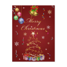 Frohe Weihnacht-Postkarte