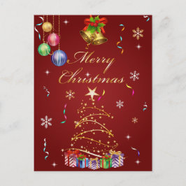 Frohe Weihnacht-Postkarte Feiertagspostkarte