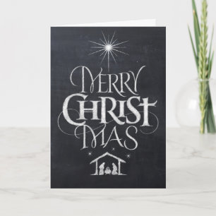 Frohe Weihnacht-religiöse Tafel-Kalligraphie Feiertagskarte