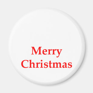 Frohe Weihnacht-Rot die MUSEUM Zazzle Geschenke Magnet