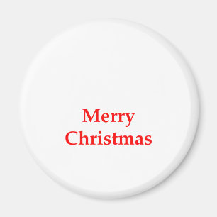Frohe Weihnacht-Rot die MUSEUM Zazzle Geschenke Magnet