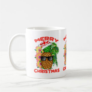 Frohe Weihnacht-Sankt-Ananas Tasse