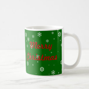 Frohe Weihnacht-Schneeflocken Tasse