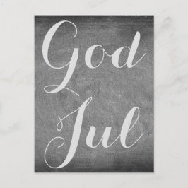 Frohe Weihnacht-Tafel-Typografie Gott-Juls Feiertagspostkarte