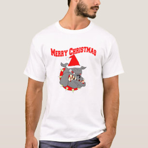 Frohe Weihnacht-Teufel-Hund T-Shirt
