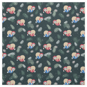 Frohe Weihnacht-Trägheits-Verzierungs-Muster Stoff