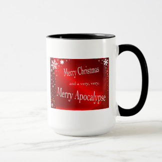 "Frohe Weihnacht-und Apokalypse-" Becher Tasse