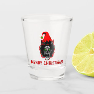 Frohe Weihnacht-Zombie-Elf Schnapsglas