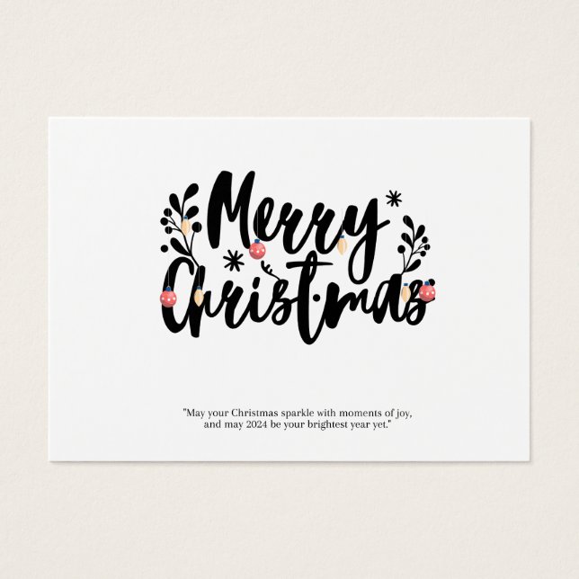 frohe Weihnachten (Vorderseite)