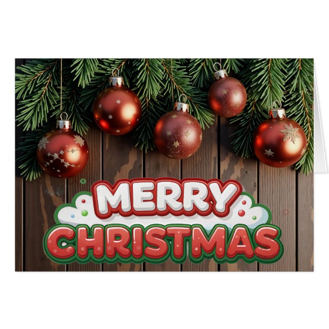 Frohe Weihnachten (Vorderseite (Horizontal))