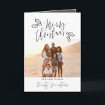 FROHE WEIHNACHTEN<br><div class="desc">EINE MODERNE SINGLE-FOTO-FEIERTAGS-KARTE. ÄNDERN SIE DIE FARBE,  UM BESONDERS ANZUFERTIGEN. TEIL EINER SAMMLUNG.</div>