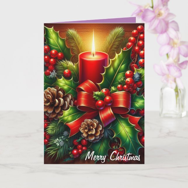 Frohe Weihnachten12 Karte (Orchidee)