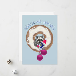 Frohe Weihnachten С ute Raccoon