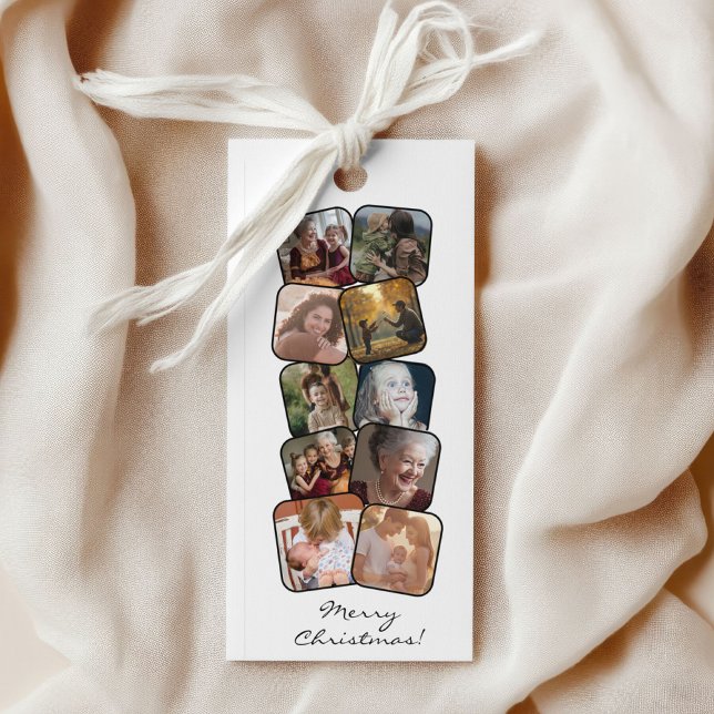 Frohe Weihnachten 10 Foto Collage Lesezeichen Werbekarte (Von Creator hochgeladen)