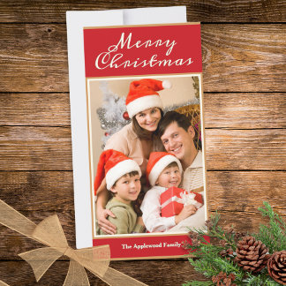 Frohe Weihnachten 1 Foto Elegantes Faux-Gold