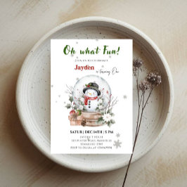 Frohe Weihnachten 1. Geburtstag Junge - Feierliche Einladung