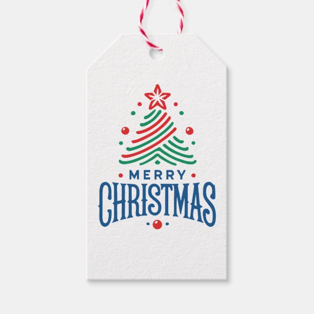 Frohe Weihnachten 1 Geschenkanhänger (Vorderseite)