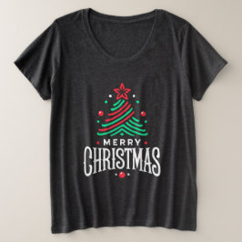 Frohe Weihnachten 1 Große Größe T-Shirt
