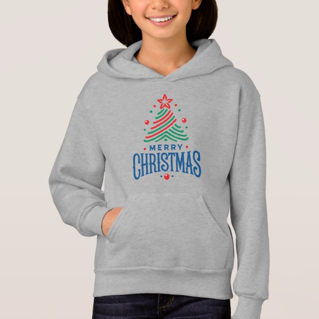 Frohe Weihnachten 1 Hoodie (Vorderseite)