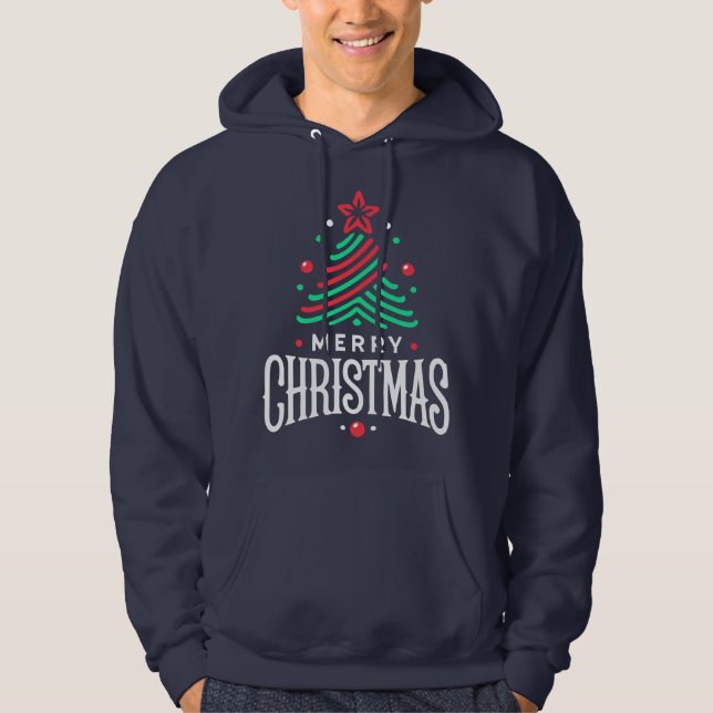 Frohe Weihnachten 1 Hoodie (Vorderseite)