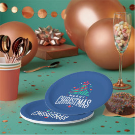 Frohe Weihnachten 1 Pappteller