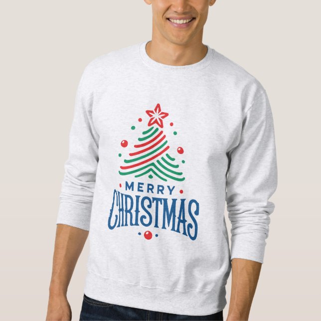 Frohe Weihnachten 1 Sweatshirt (Vorderseite)