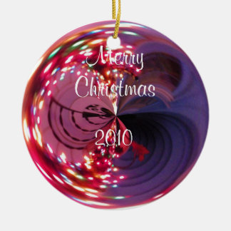 Frohe Weihnachten 2010 Bulb-Ornament Keramik Ornament